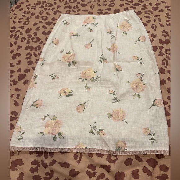 Vintage 90s Betsey Johnson, black label, linen pencil skirt - Picture 6 of 17